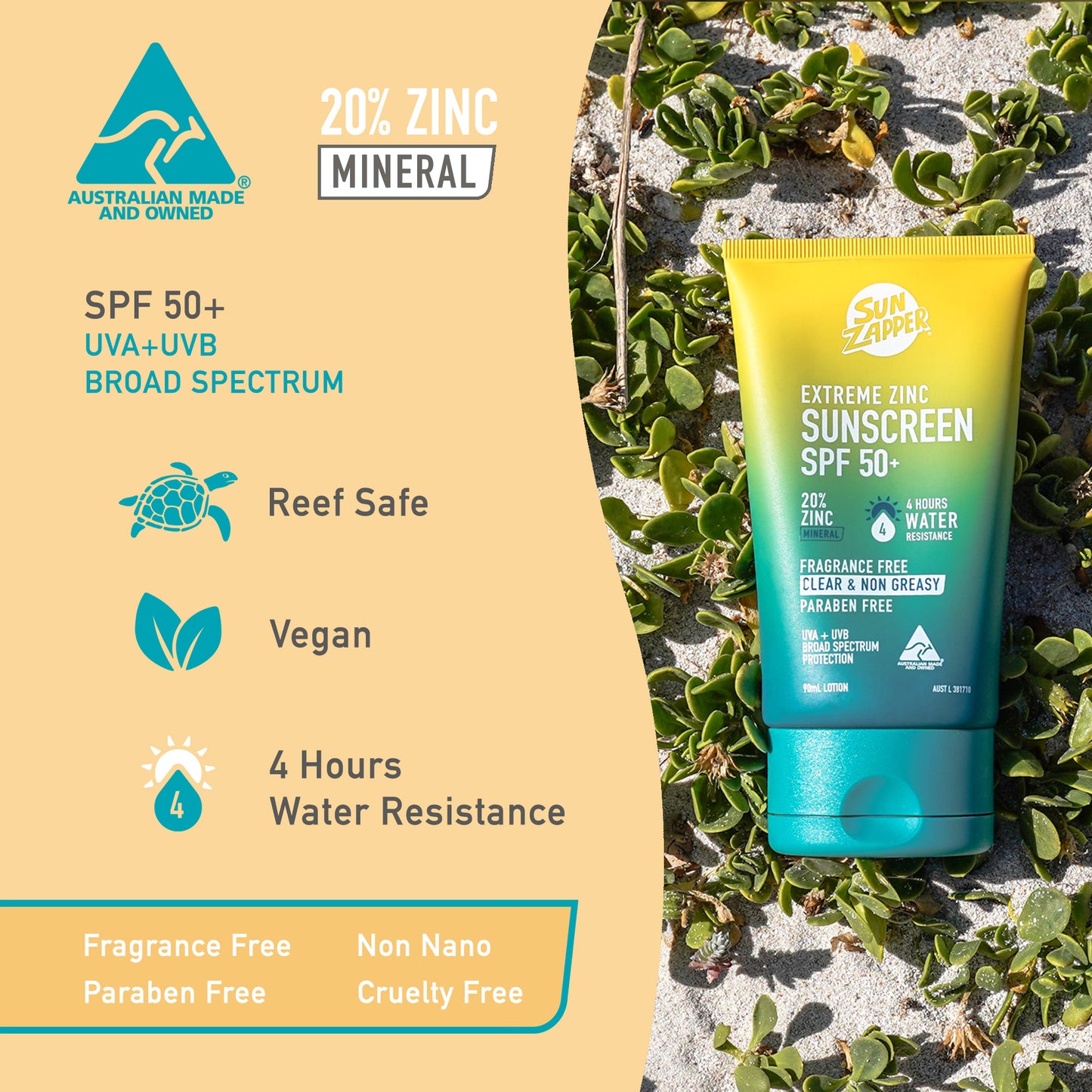 Extreme Zinc Sunscreen Lotion 90mL SPF 50+